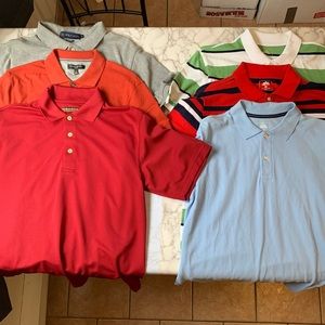 Lot of 6 Polo shirts different brands
